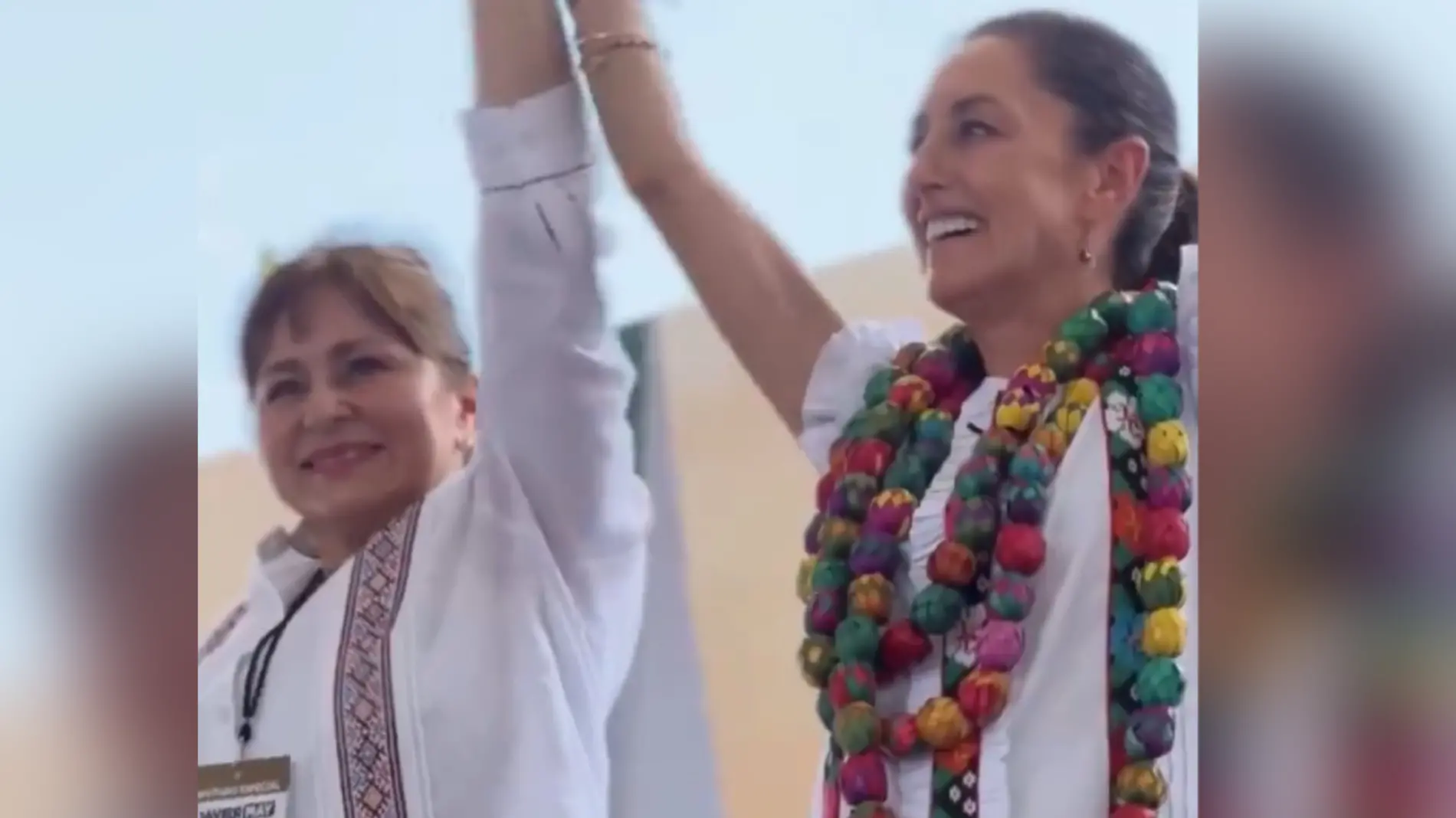 Caludia y Rosalinda en campaña